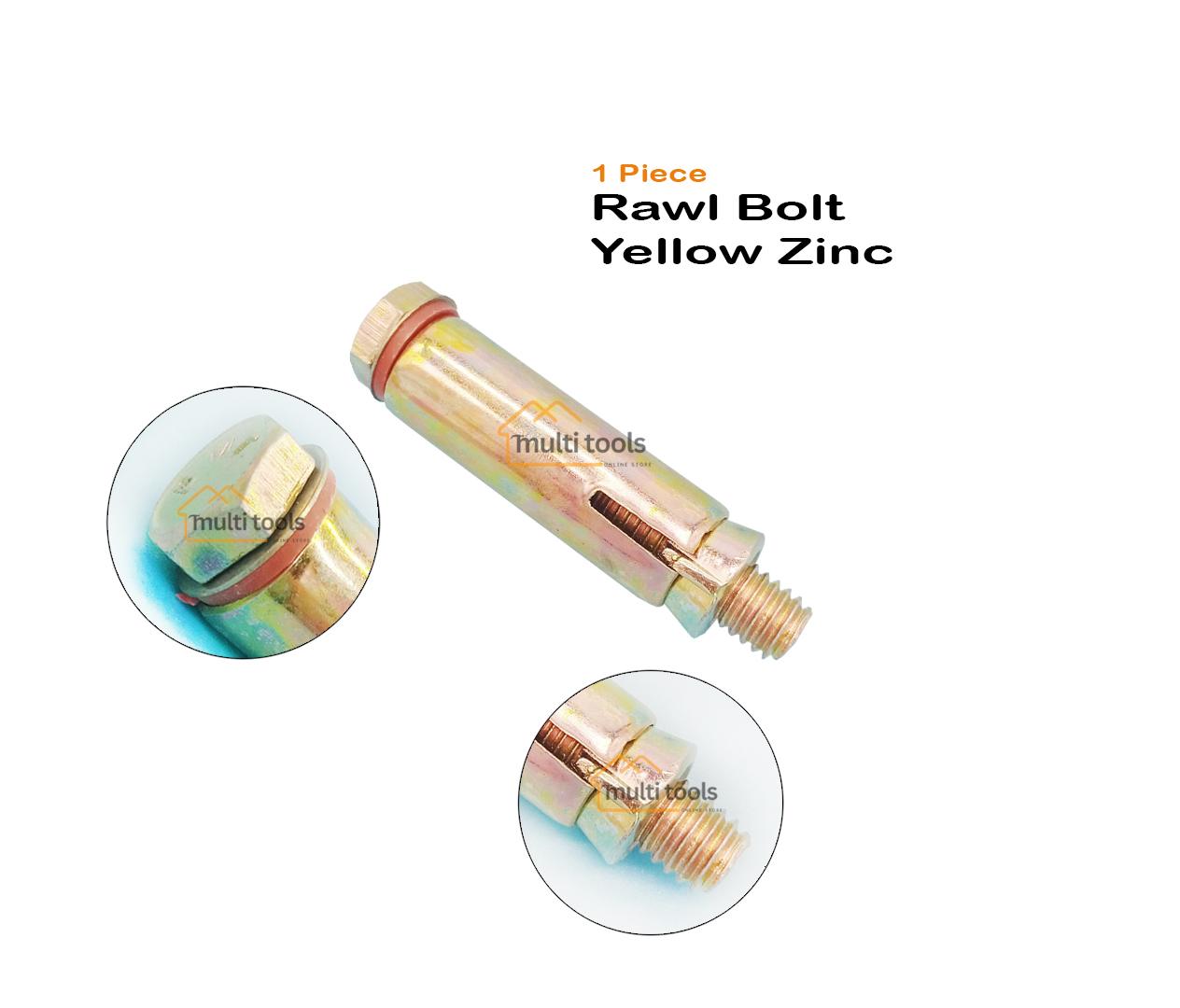 Rawl Bolt Yellow Zinc [1Pcs]